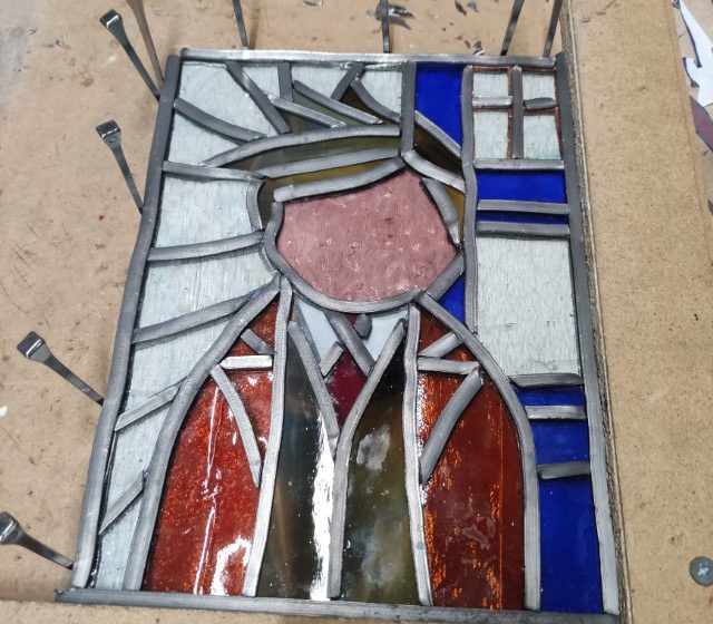 Dr Who stained glass