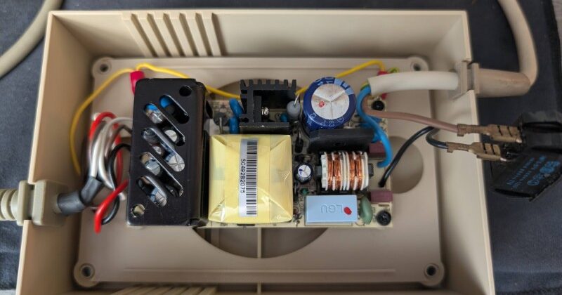 Upgraded Amiga power supply